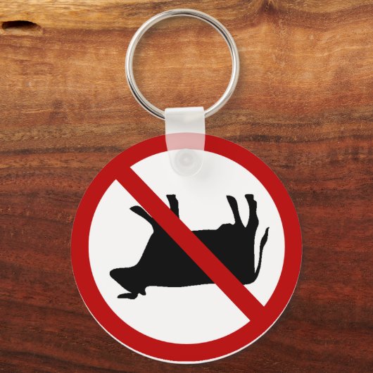 GEEN Koe uitzetten! Sleutelhanger (Voorkant)