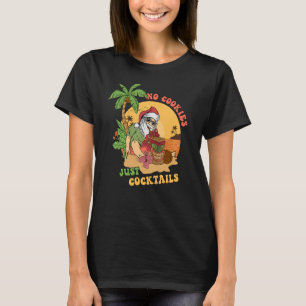 Geen koekjes gewoon Cocktail Hawaii Tiki Santa Chr T-shirt