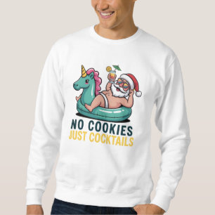 Geen koekjes, gewoon cocktails Kerstmis Zomer Kers Trui