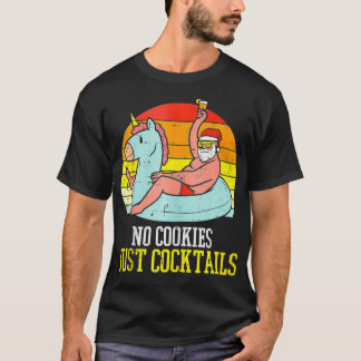 Geen koekjes met kerst op kerstmis in jul t-shirt