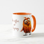 Geen koffie, geen chirping Funny Bird Mok (Voorkant rechts)