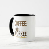 Geen koffie geen leraar chemie mok (Voorkant links)