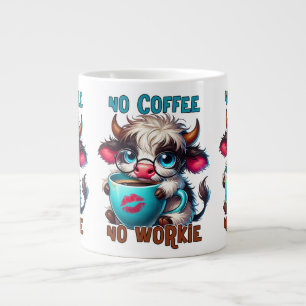 Geen Koffie Geen Werk Extra Grote Beker