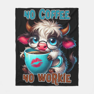 Geen Koffie Geen Werk Fleece Deken