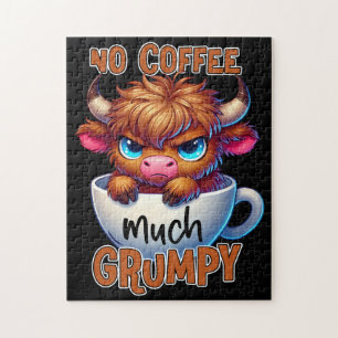 Geen koffie veel chagrijnig legpuzzel