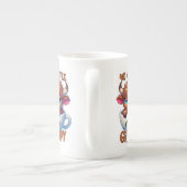 Geen koffie veel chagrijnig porselein kop (Achterkant)