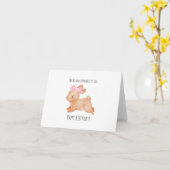 Geen Konijn Komt Aan Jou Tegen, Konijn Verjaardags Kaart (Gele Bloem)