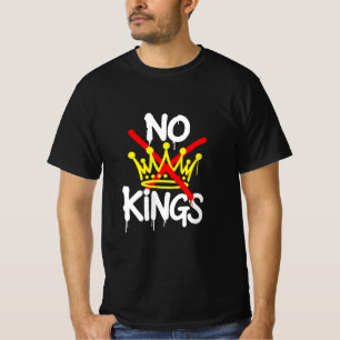 GEEN KONING Anti-Trump Pro-democratie T-Shirt