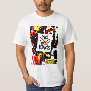 GEEN KONING Anti-Trump Pro-democratie T-Shirt