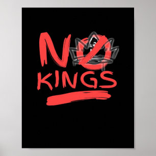 Geen Koning Eenvoudig Schone Vormgeving Poster