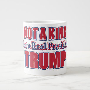 Geen koning, gewoon een echte president extra grote beker