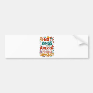 Geen Koning In Amerika Amerikaanse Democratie Bumpersticker