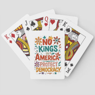 Geen Koning In Amerika Amerikaanse Democratie Pokerkaarten