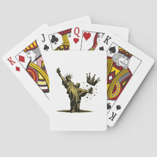 Geen Koning in Amerika Vrijheid Status Pro Democra Pokerkaarten