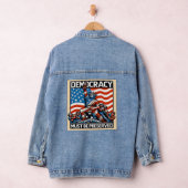 Geen koning redt de democratie denim jacket (Hangar)