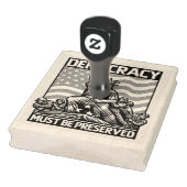 Geen koning redt de democratie rubberstempel (Stempel)