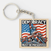 Geen koning redt de democratie sleutelhanger (Voorkant)