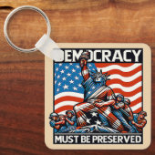 Geen koning redt de democratie sleutelhanger (Voorkant)