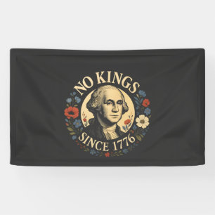 Geen Koning Sinds 1776 Amerikaanse Democratie Prot Spandoek
