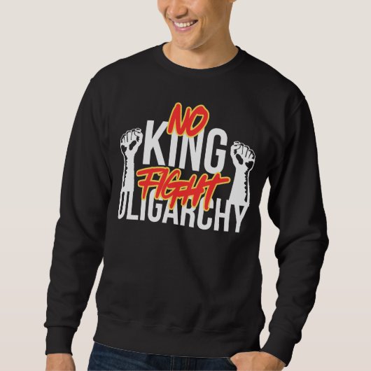 Geen koning vecht oligarchie trui (Voorkant)