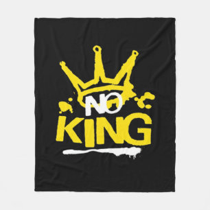 Geen Koning Vintage Stijl Fleece Deken