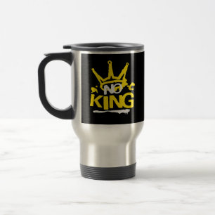Geen Koning Vintage Stijl Reisbeker