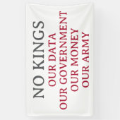 GEEN KONINGEN AANPAK PROTEST SPANDOEK (Verticaal)