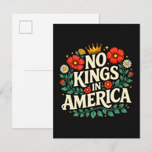 Geen Koningen Amerika Uitnodiging Briefkaart