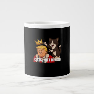 Geen Koningen Anti Katten Grappige Klassieke Stijl Extra Grote Beker