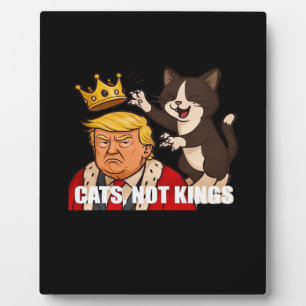 Geen Koningen Anti Katten Grappige Klassieke Stijl Fotoplaat