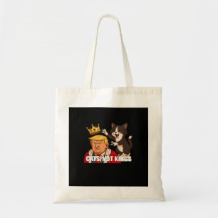 Geen Koningen Anti Katten Grappige Klassieke Stijl Tote Bag