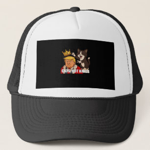 Geen Koningen Anti Katten Grappige Klassieke Stijl Trucker Pet