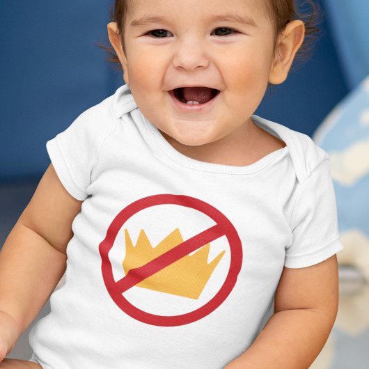 GEEN KONINGEN! Anti-Trump Baby Romper