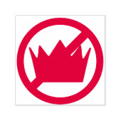 GEEN KONINGEN! Anti-Trump pro-democratie Zelfinktende Stempel (Design)