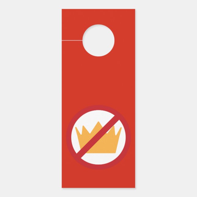 GEEN KONINGEN! Anti-Trump Red (Voorkant)