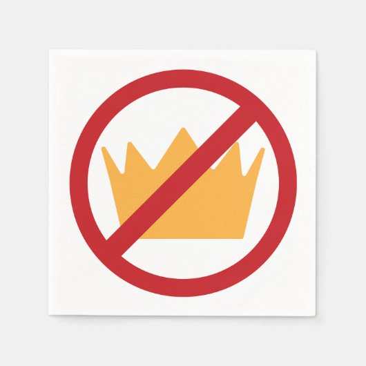 GEEN KONINGEN! anti-Trump Servet (Voorkant)