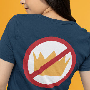 GEEN KONINGEN! Anti-Trump (terug) Tri-Blend Shirt