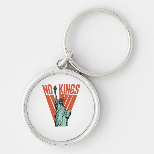 Geen Koningen Beeld Van Protest Amerikaanse Klas Sleutelhanger (Voorkant)