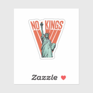 Geen Koningen Beeld Van  Protest  Amerikaanse Klas Sticker