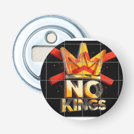 GEEN KONINGEN BUTTON FLESOPENER (Voorkant)