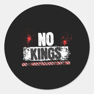 Geen Koningen Geen Autoritairen Trump March Walk S Ronde Sticker