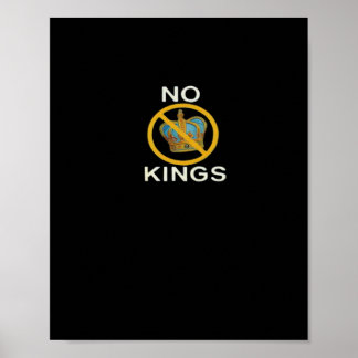 Geen Koningen Grappig Ontwerp Poster