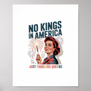 Geen Koningen In Amerika Alleen Famuluze Koninginn Poster