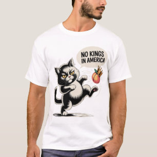 Geen koningen in Amerika Angry Cat Kick T-shirt