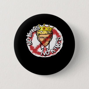 Geen Koningen In Amerika Anti Donald Geen Koningen Ronde Button 5,7 Cm