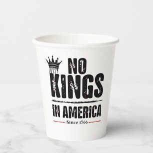 Geen Koningen in Amerika Anti Trump Amerikaans Pat Papieren Bekers