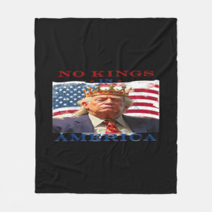 Geen Koningen In Amerika Anti-Trump Creatief Ontwe Fleece Deken