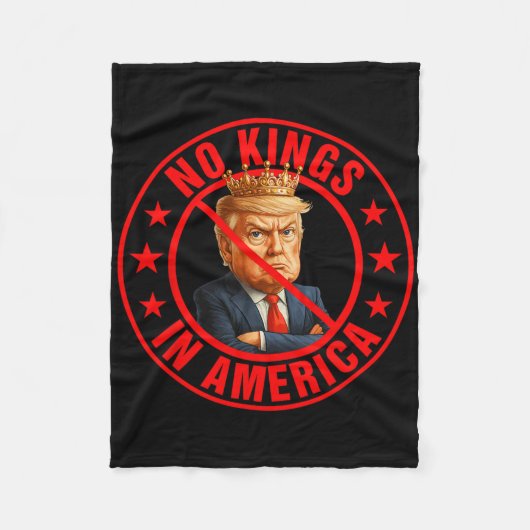 Geen koningen in Amerika anti-Trump protest Fleece Deken (Voorkant)