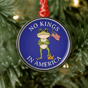 Geen koningen in Amerika anti-Trump protest groot Metalen Ornament