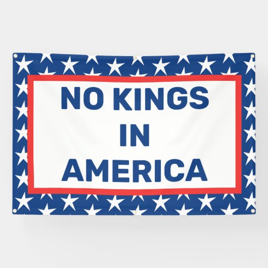 Geen koningen in Amerika Banner (Horizontaal)